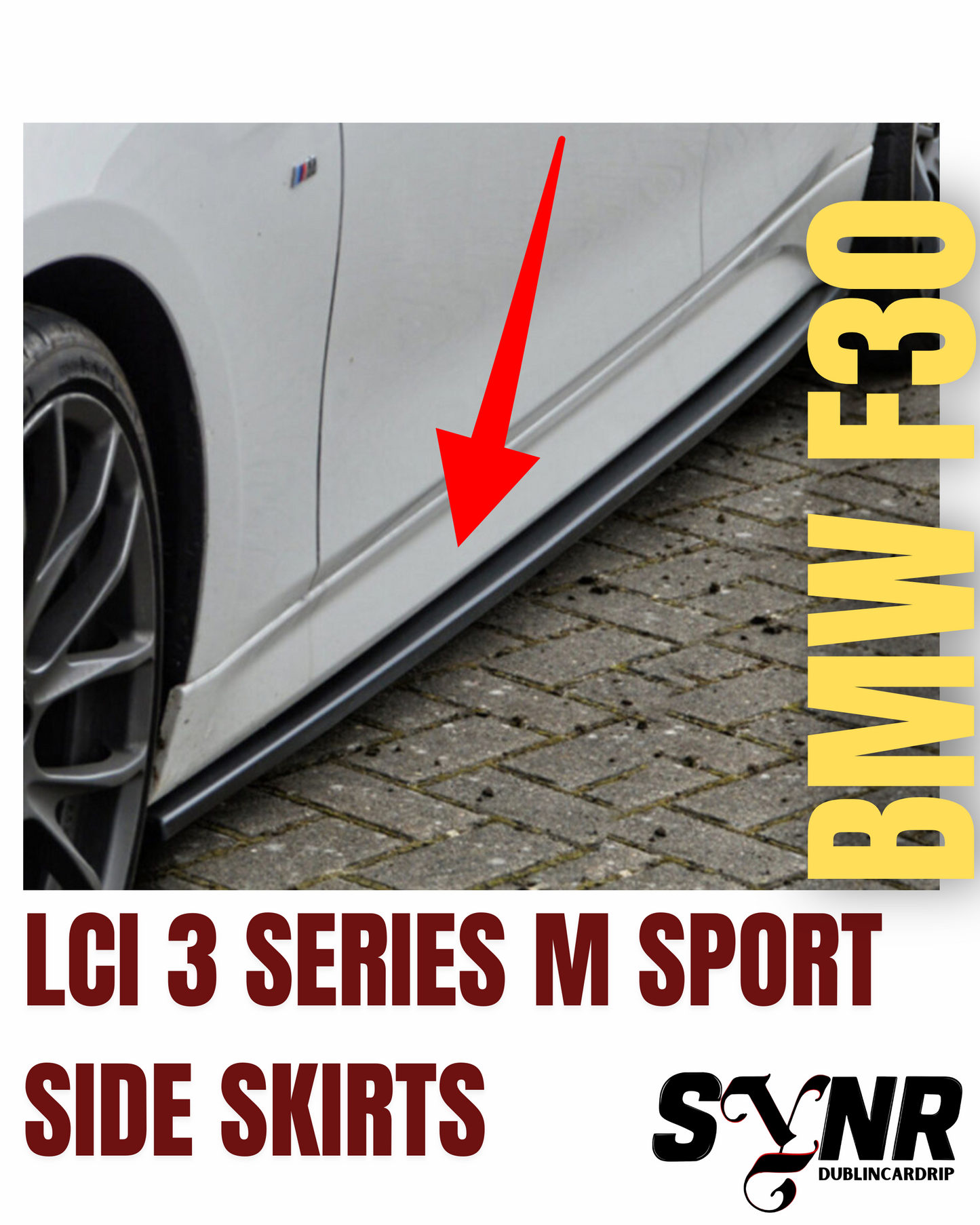 BMW 3 Series F30 LCI M Sport (2016–2019) - SIDE SKIRT